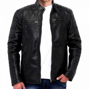 Men's Genuine Slim Fit Leather Jacket